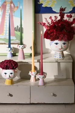 Candelabro Eva 9,5 cm, Rosa