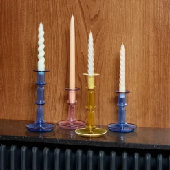 Candelabro Flare tall, Light blue-red