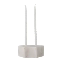 Candelabro Florida 14,5x6x7,5 cm, White marble