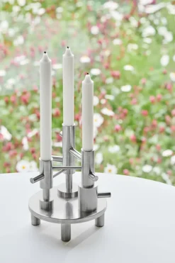 Candelabro Jaime Hayon grande, Stainless steel