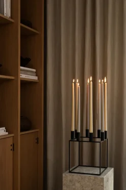 Candelabro Kubus 8, negro