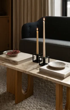 Candelabro Kubus 1, negro