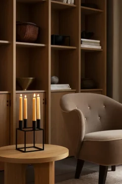 Candelabro Kubus 4, negro