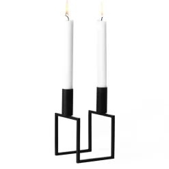 Candelabro Line, negro