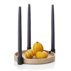 Candelabro Luna, roble-negro