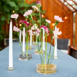 Candelabro Marriage Duo 2 piezas, latón-plata