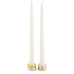 Candelabro Marriage Duo 2 piezas, latón-plata