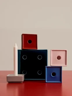 Candelabro Mattone large, Dark blue