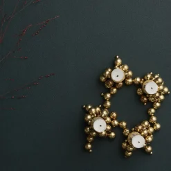 Candelabro Molekyl 4, latón