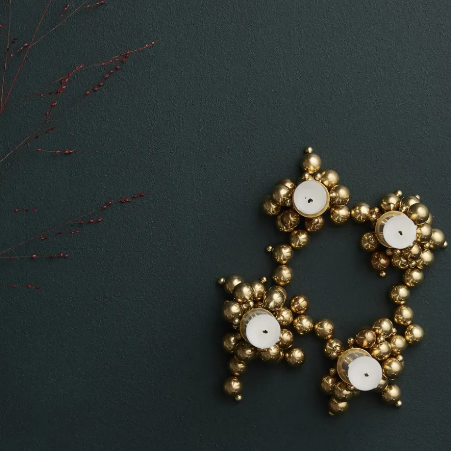 Candelabro Molekyl 4, latón