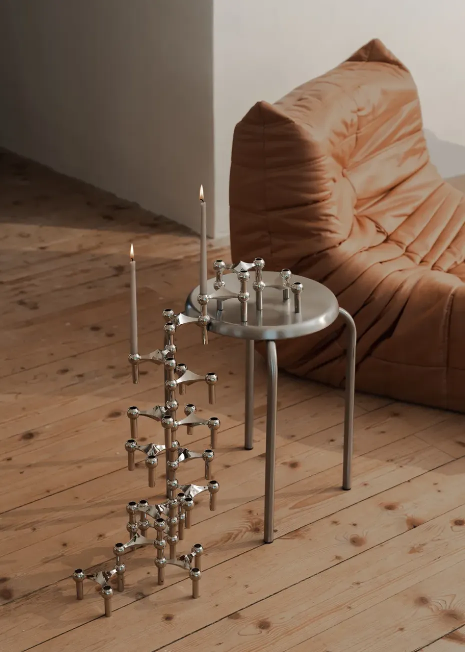 Candelabro Nagel, cromo