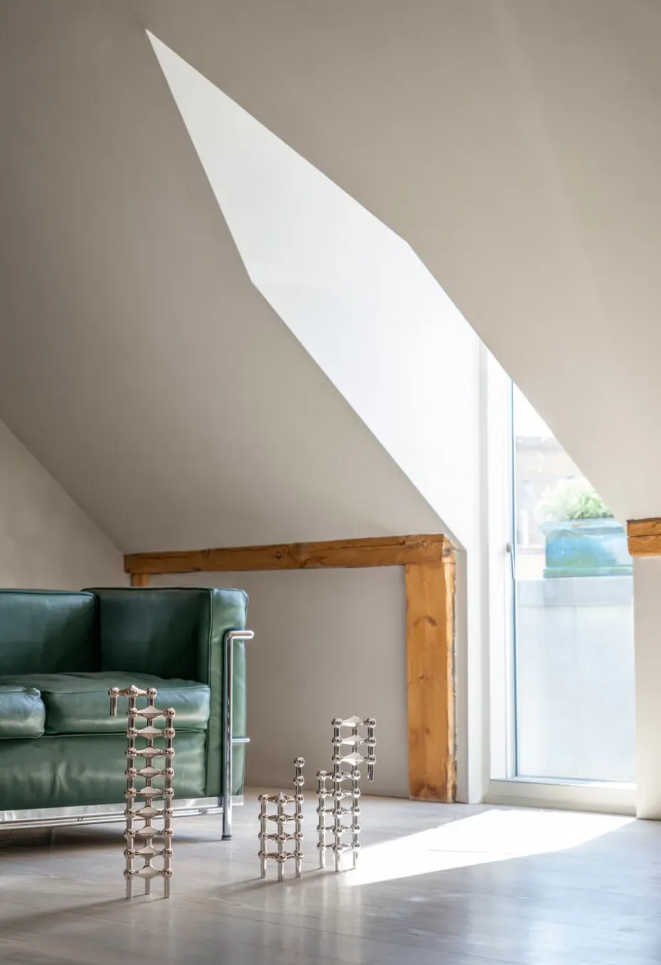 Candelabro Nagel, cromo