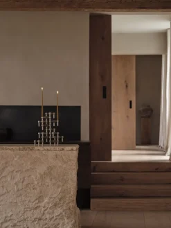 Candelabro Nagel, Cromo cepillado