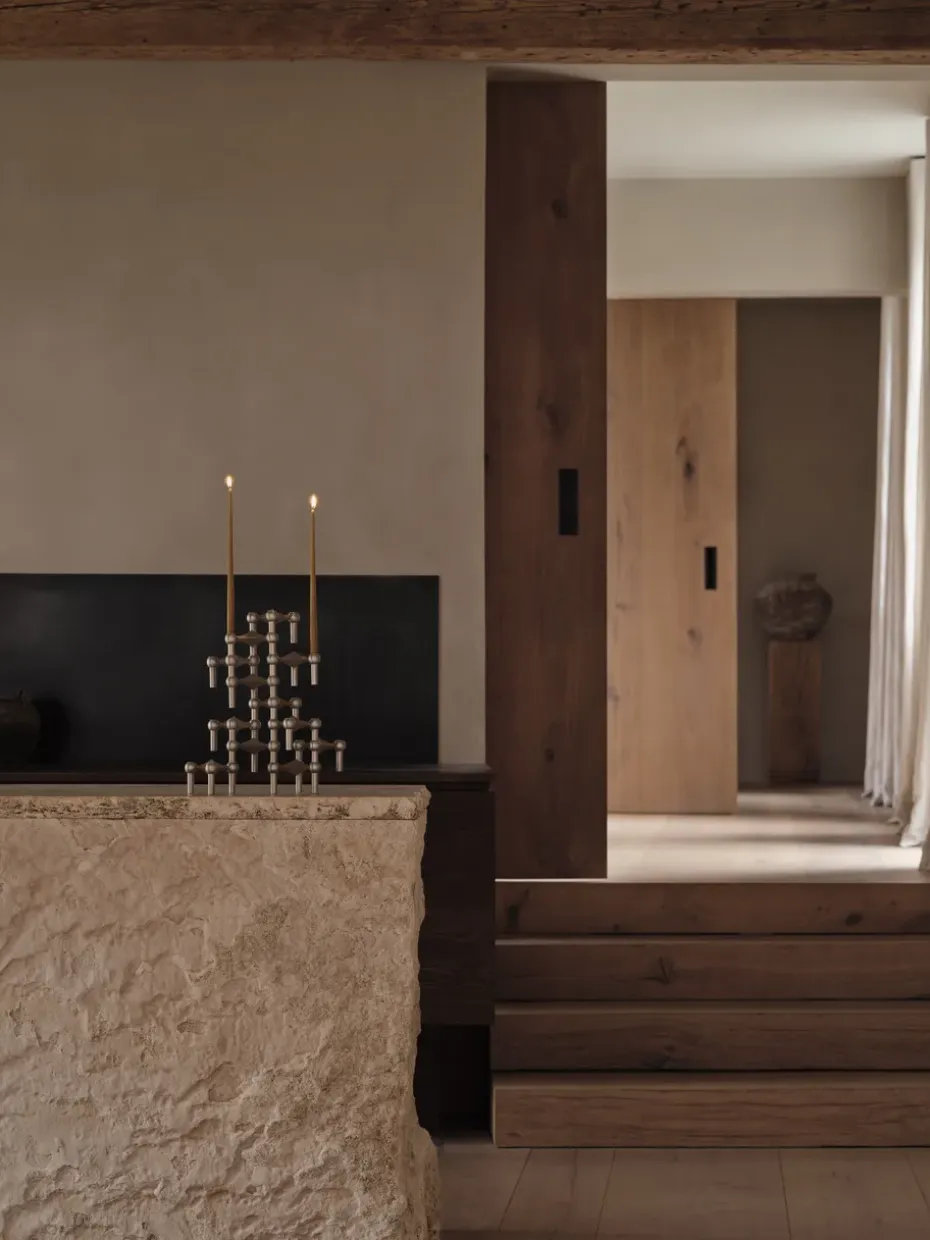 Candelabro Nagel, Cromo cepillado