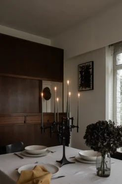 Candelabro Nagel, negro mate