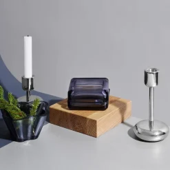 Candelabro Nappula acero, grande 183 mm