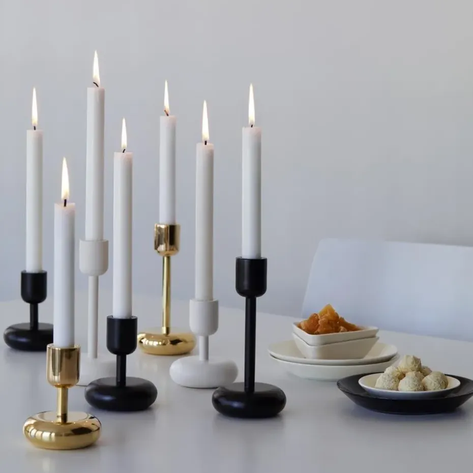 Candelabro Nappula, blanco, pequeño 107 mm