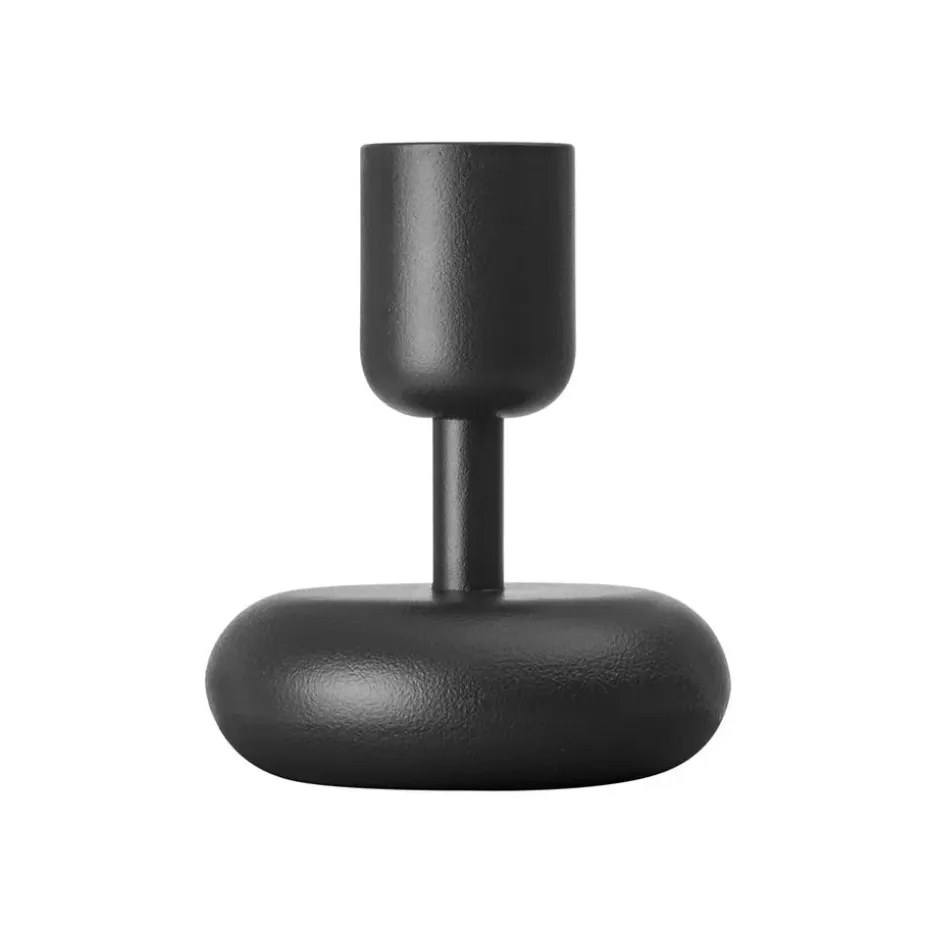 Candelabro Nappula, gris oscuro, pequeño, 107 mm