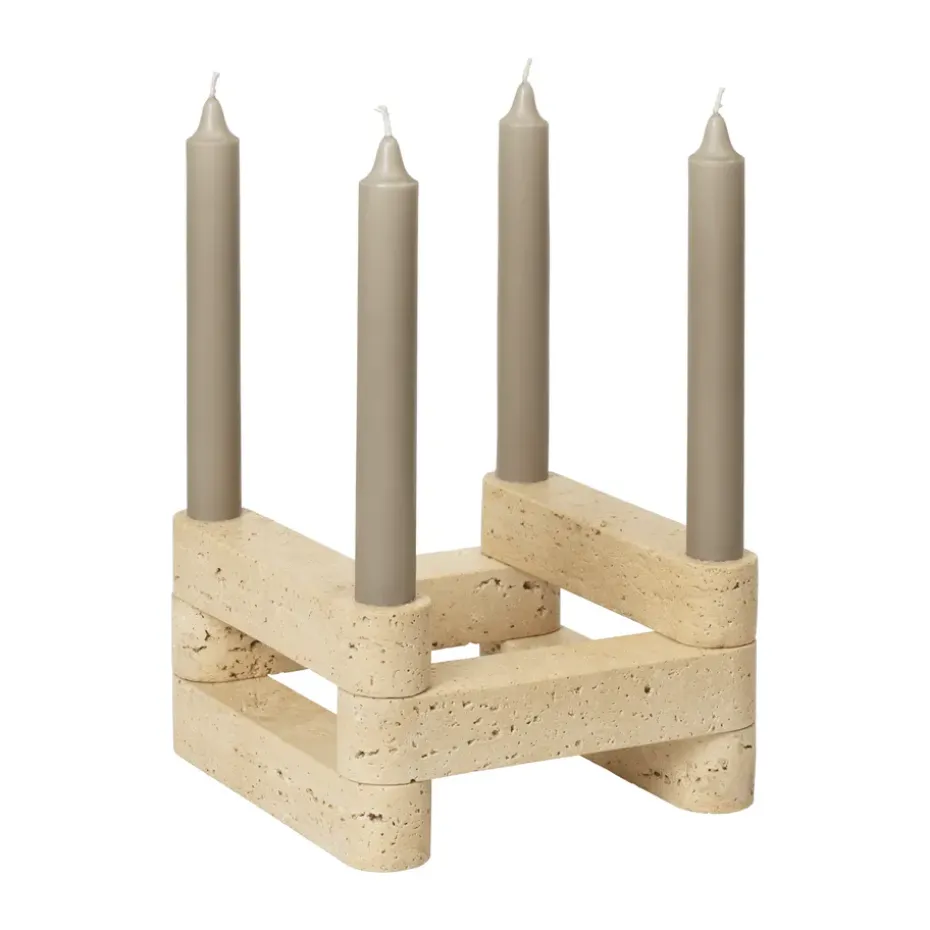 Candelabro Newel modul 6 piezas, Travertine