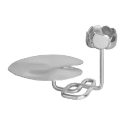 Candelabro Ninfea No.2, Latón niquelado