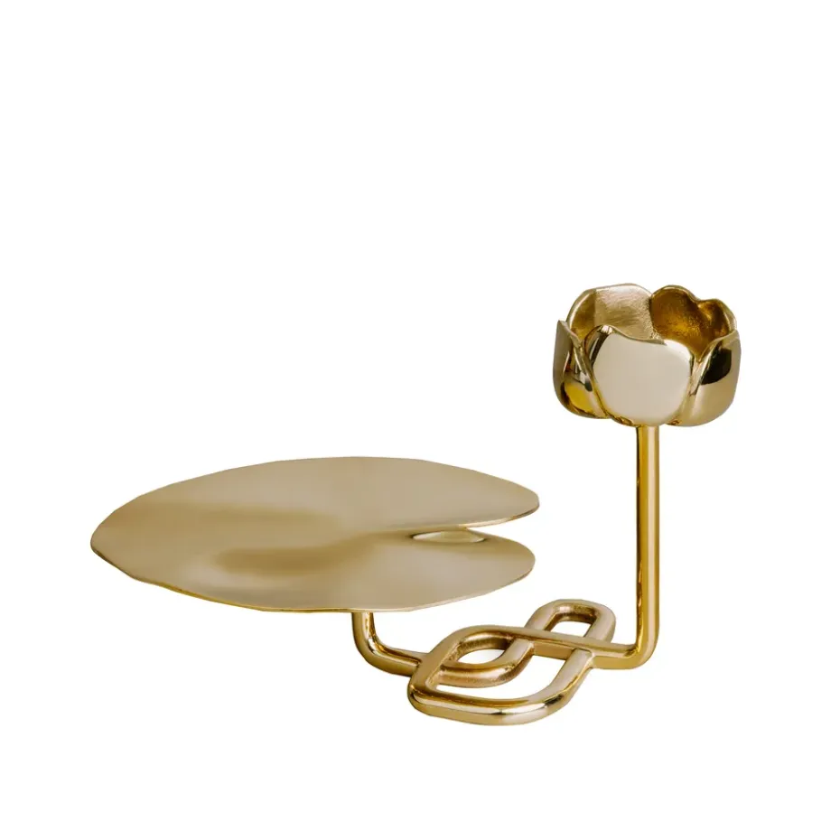 Candelabro Ninfea No.2, Latón