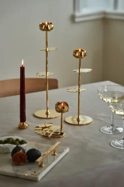 Candelabro Ninfea No.2, Latón