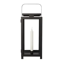 Candelabro para vela Ernst 16x43 cm, Negro