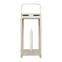 Candelabro para vela Ernst 16x43 cm, Beige