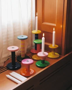 Candelabro Pesa Low 11 cm, Honey yellow-sulfur yellow