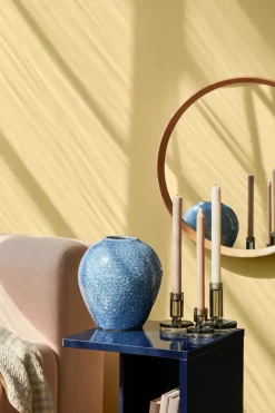 Candelabro Petra smoked pearl dark grey, 14 cm