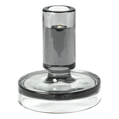 Candelabro Petra smoked pearl dark grey, 11 cm