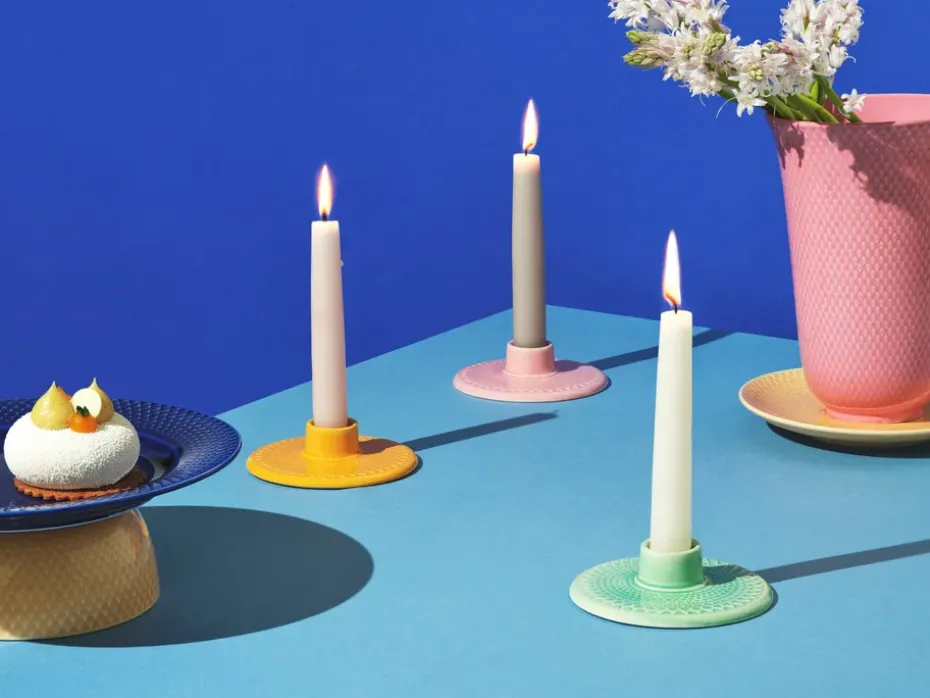 Candelabro Rhombe 3 cm, Rosa