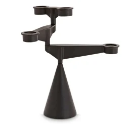Candelabro Spin mini, Negro
