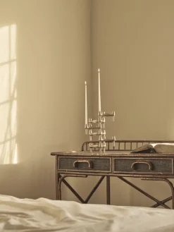 Candelabro STOFF BMF, Cromo cepillado