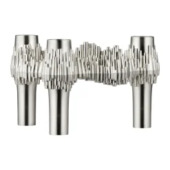 Candelabro STOFF Quist, Cromo cepillado