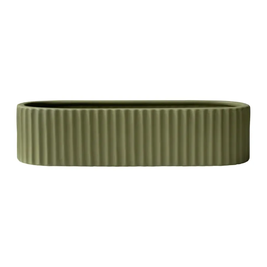 Candelabro Stripe 30 cm, Verde