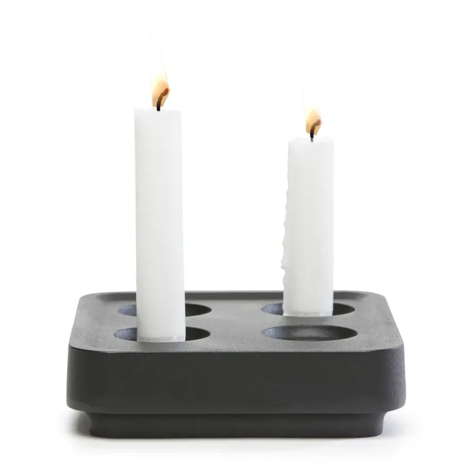 Candelabro Stumpastaken Fyran, negro