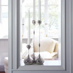 Candelabro Tender bajo, Níquel