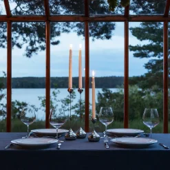 Candelabro Tender bajo, Níquel