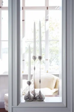 Candelabro Tender pequeño, Nickel