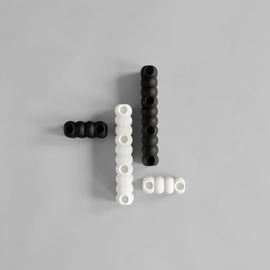 Candelabro Tube Coffee, 11x35 cm