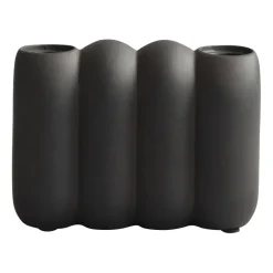 Candelabro Tube Coffee, 11x14,5 cm