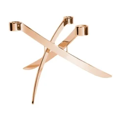 Candelabro Uyuni Lightarch 3 brazos, Oro rosa