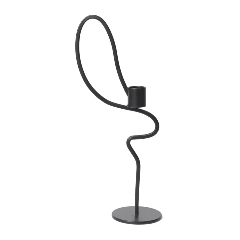 Candelabro Valse high, Negro