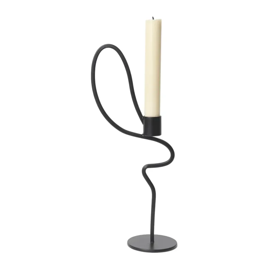 Candelabro Valse high, Negro