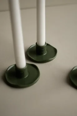 Candelabro Wave, Verde brillante