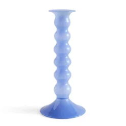 Candelabro Wavy grande 21 cm, Jade light blue