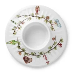 Canelabro para vela gruesa Hammershøi Christmas Ø13 cm, Blanco