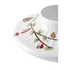 Canelabro para vela gruesa Hammershøi Christmas Ø13 cm, Blanco