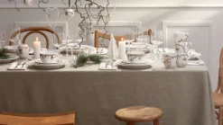 Canelabro para vela gruesa Hammershøi Christmas Ø13 cm, Blanco